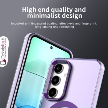 Smūgiams atsparus dėklas su magsafe - violetinis (Samsung A55 5G) Smūgiams atsparus dėklas su magsafe - violetinis (Samsung A55 5G)